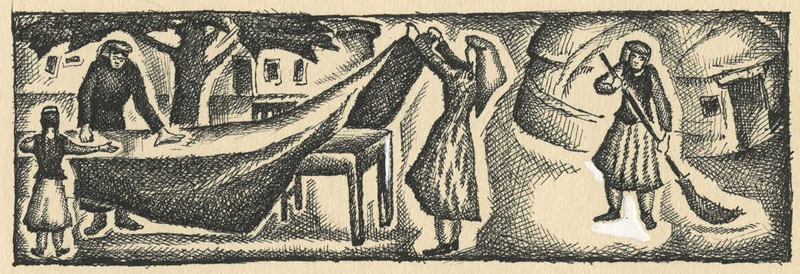 Меженинов Михаил Алексеевич. Лот из шести книжных иллюстраций 